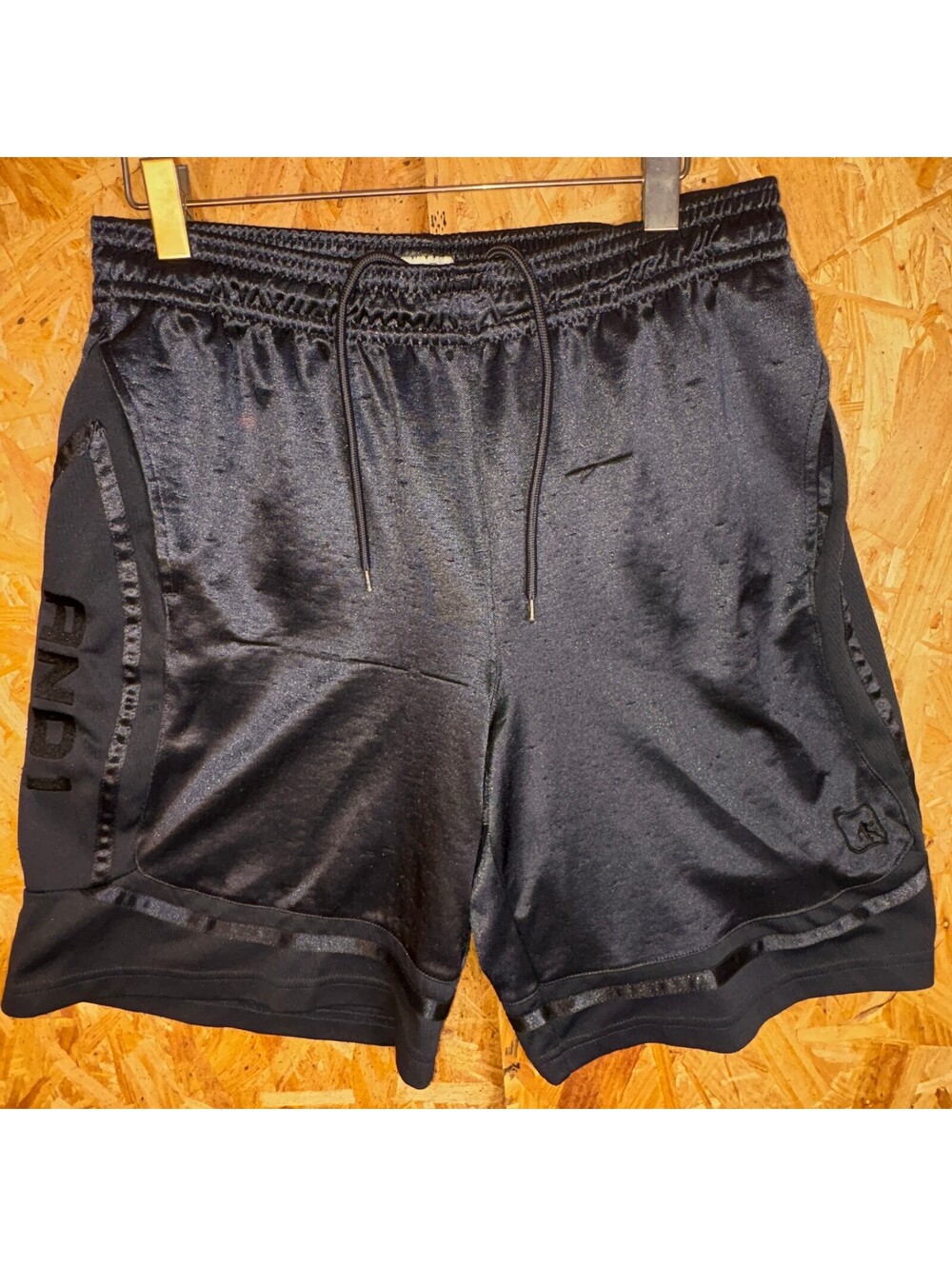 UGG Black Satin Athletic Shorts Drawstring